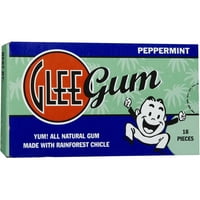 Glee гума за џвакање со пеперминт природна гума за џвакање, брои
