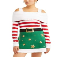 Грд божиќен џемпер фустан
