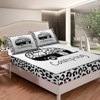 Насловна Среќен Кампување Постелнина Постави Двојна Големина Акварел Леопард Кревет Во Собата За Девојки Тинејџери Спална Соба