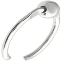 Women'sенски сребрен сребрен рачно изработен прилагодлив манжетна за уво