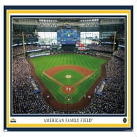 Милвоки Пивара - Постери за americanидови на американско семејство, 14.725 22.375 Рамка