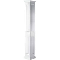 Ekena Millwork 6 W 4'H Premium Square Non-Tapered Double Righed Panel PVC PVC Endura-Crapt COLNOT COLLESS, Tuscan Capital &