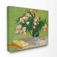 Табела за читање на домашен декор, розово зелено класично сликарство, платно, wallидна уметност од Винсент ван Гог