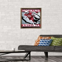 Аризона кардинали - постер за wallидови на ДеАндре Хопкинс, 14.725 22.375 Рамка