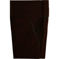 Ekena Millwork 4 H 8 D 72 W Hand Hewn Fau Wood Camplace Mantel Kit со Ashford Corbels, природен пекан