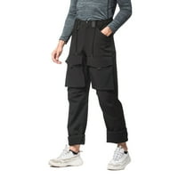 Машки Спортски Панталони Товарен Џеб Машки Плус Кадифени Обложени На Отворено Планинарење Водоотпорен Мулти-џеб Плус Големина